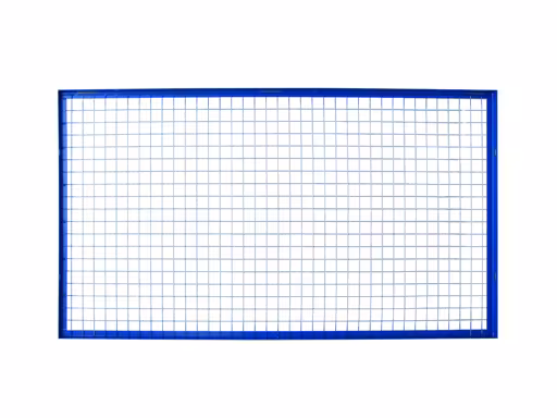 Panneau arrière en treillis métallique pour rayonnage à palettes pour S610-M18, 1000 x 3300 mm, bleu/galvanisé, maillage de 50 x 50 mm de Schulte Lagertechnik de la gamme de rayonnages à palettes