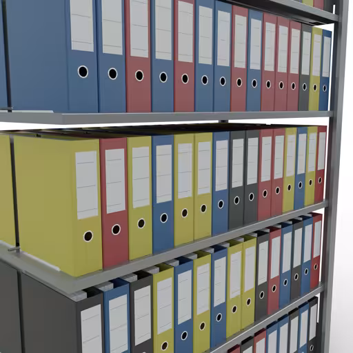 Image supplémentaire de l'article Étagère rapportée, étagère de bureau, système enfichable MULTIplus150, 2000 x 1300 x 600 mm, 6 étagères, galvanisée, avec butée centrale du système enfichable