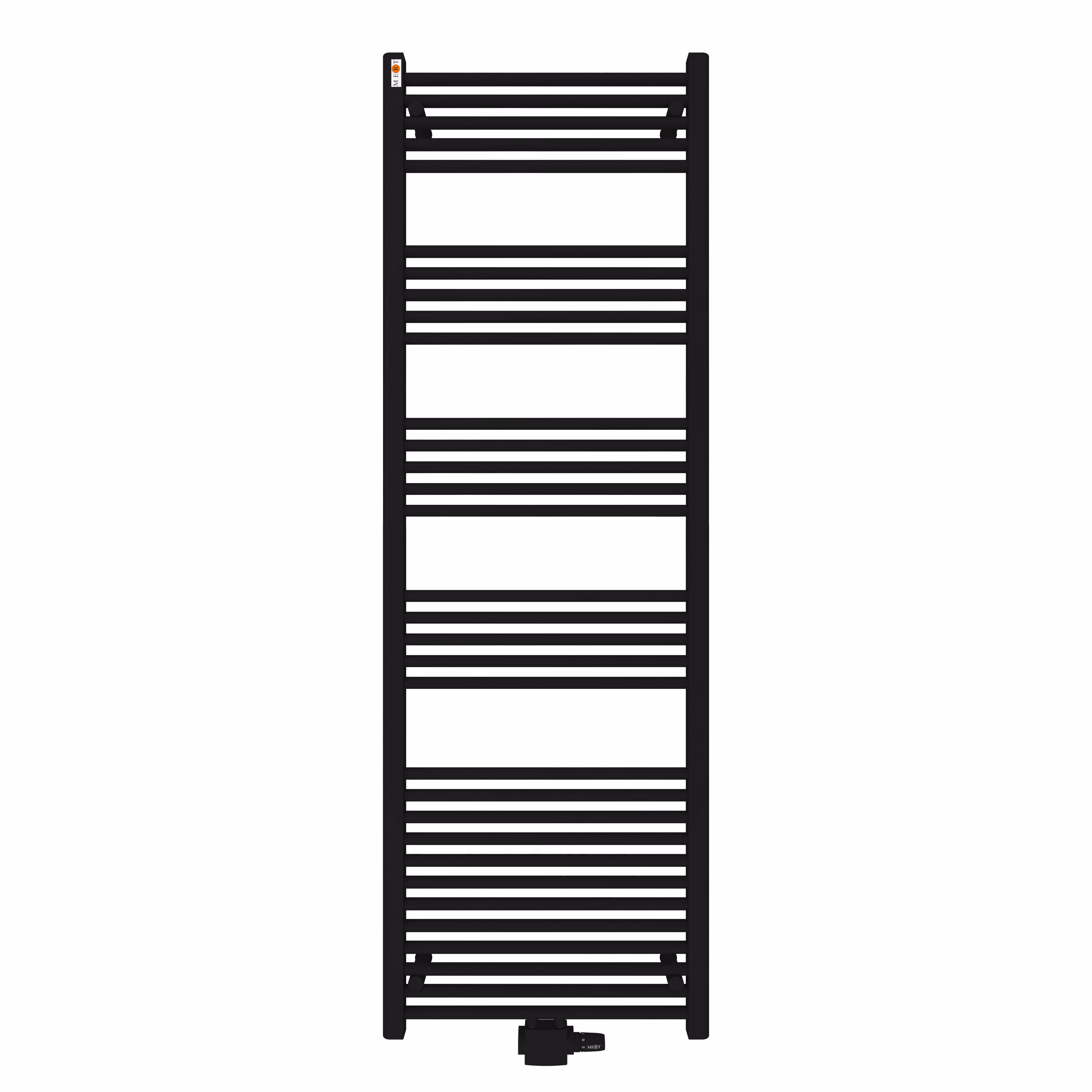 Radiateur de salle de bains MERT Comfort M, noir droit, 500x1200mm
