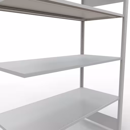 Rayonnage supplémentaire, étagère, système enfichable MULTIplus150, 2000 x 1300 x 600 mm, 5 étagères, gris clair RAL 7035 avec le numéro d'article. 32665-130-LR Rayonnage supplémentaire, étagère, système enfichable MULTIplus150, 2000 x 1300 x 600 mm, 5 étagères, gris clair RAL 7035 de Schulte Lagertechnik de la catégorie des systèmes enfichables