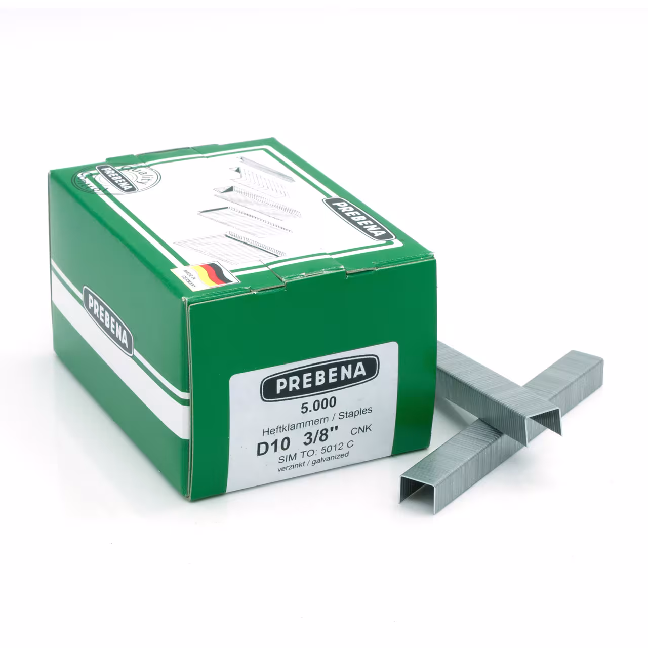 Agrafes galvanisées D10CNK de Prebena Agrafes, agrafes et clous galvanisés, réf. D10CNK