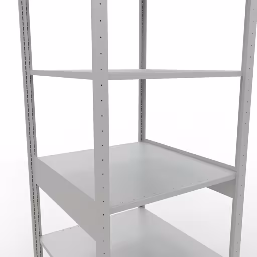 Étagère de base, étagère, système enfichable MULTIplus150, 2500 x 750 x 800 mm, 6 étagères, gris clair RAL 7035 de Schulte Lagertechnik avec le réf. 32681-75-LR