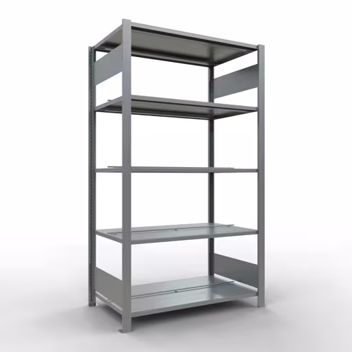 Figura n. 10 dell'articolo scaffale base, scaffale per ufficio, sistema a innesto MULTIplus150, 1800 x 1000 x 600 mm, 5 ripiani, zincato, del gruppo di prodotti scaffali per ufficio della marca Schulte Lagertechnik