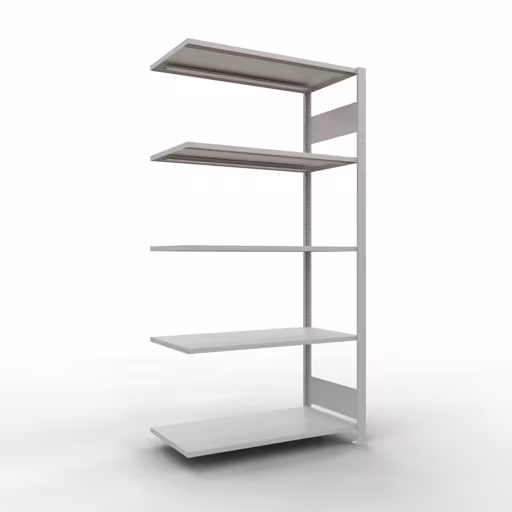 Image supplémentaire de l'article Rayonnage supplémentaire, étagère, système enfichable MULTIplus150, 2000 x 1000 x 500 mm, 5 étagères, RAL 7035 gris clair à partir d'une étagère supplémentaire