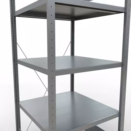 Scaffale base, scaffale, sistema a innesto MULTIplus250, 2000 x 750 x 800 mm (AxLxP), 5 ripiani, traversa, zincato della categoria scaffale base con GTIN 4004514237903 Scaffale base, scaffale, sistema a innesto MULTIplus250, 2000 x 750 x 800 mm (AxLxP), 5 ripiani, traversa, zincato della marca Schulte Lagertechnik della gamma dei sistemi a innesto