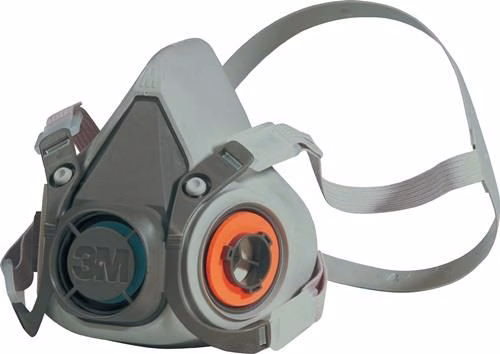 Demi-masque respiratoire 3M série 6200 EN 140 sans filtre, taille M. Demi-masque respiratoire 3M série 6200 6000 EN 140 sans filtre, taille M, de la catégorie des respirateurs et filtres, référence 4000370680
