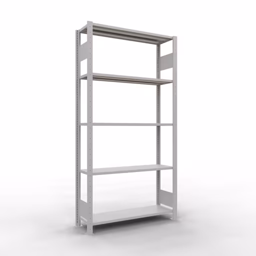 Figura n. 15 dell'articolo scaffale base, scaffale, sistema a innesto MULTIplus85, 2000 x 1000 x 300 mm (AxLxP), 5 ripiani, barre longitudinali, RAL 7035 grigio chiaro del gruppo di prodotti sistema a innesto della marca Schulte Lagertechnik