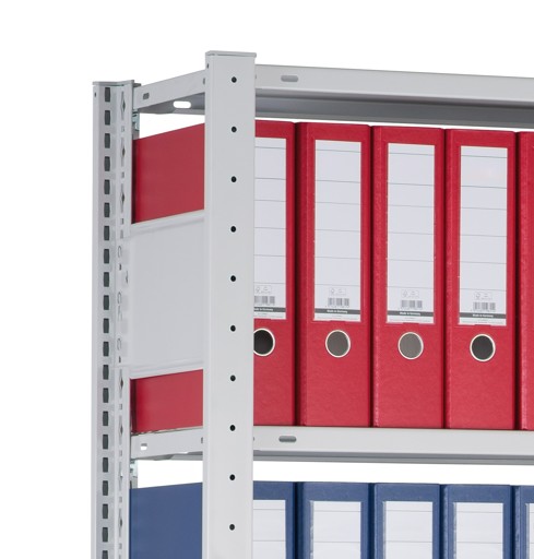 Andere Ansicht des Artikels Anbauregal, Büro-Fachbodenregal Stecksystem MULTIplus150, 2000 x 750 x 600 mm (HxBxT), 6 Fachböden, Längenriegel, ohne Mittelanschlag, schwarz/lichtgrau Andere Ansicht des Artikels Anbauregal, Büro-Fachbodenregal Stecksystem MULTIplus150, 2000 x 750 x 600 mm (HxBxT), 6 Fachböden, Längenriegel, ohne Mittelanschlag, schwarz/lichtgrau aus der Kategorie Büroregale