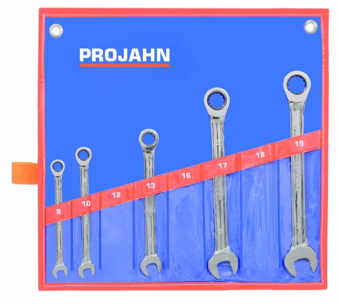 Set chiavi GearTech borsa arrotolata 5 pezzi 8 - 10 - 13 - 17 - 19 mm di PROJAHN con l'articolo n. 9981