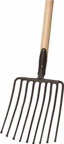 Fourche à pierre 9, longueur des dents 330 mm avec douille à ressort, sans manche STA IDEAL de la catégorie Houes, râteaux et petits outils avec la référence 4000818518