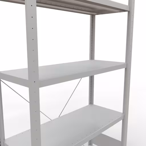 Figure n° 15 de l'article étagère de base, système d'étagères enfichables MULTIplus330, 2000 x 1000 x 400 mm, 5 étagères, gris clair RAL 7035 du groupe de produits système enfichable de la marque Schulte Lagertechnik