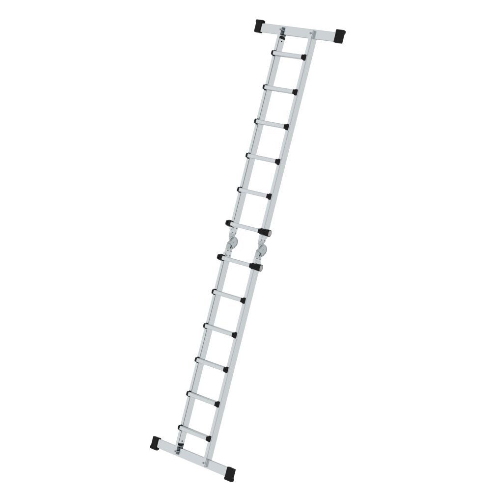 Munk Teleskopleiter 4-teilig mit Traverse 4x6 Sprossen