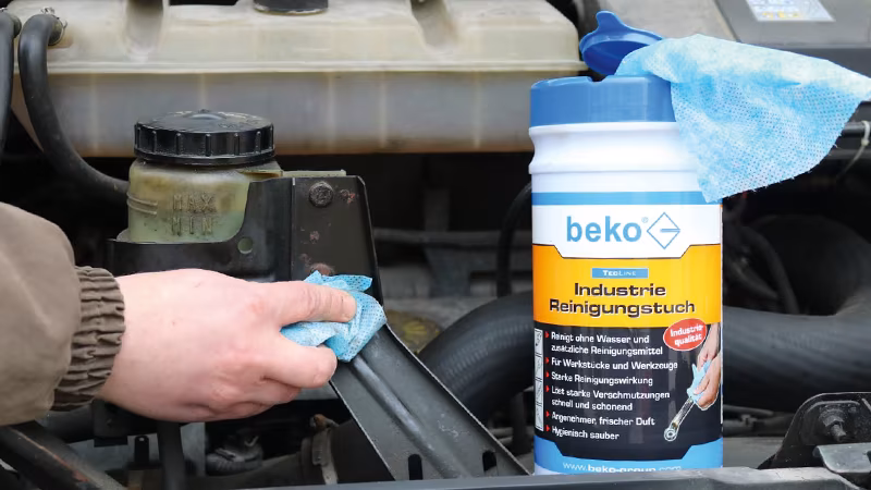 Panno per la pulizia industriale TecLine Körperteil, Finger, Hand, Person, Reinigen