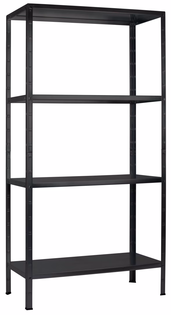 Étagère enfichable SCHULTE Regalwelt, 180x80x40 cm, structure noire de la catégorie étagère de base avec le GTIN 4058255102082 Étagère enfichable SCHULTE Regalwelt, 180x80x40 cm, structure noire de la marque Schulte Regalwelt de la gamme de produits système enfichable
