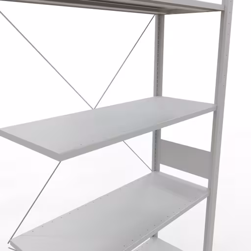 Image du produit n° 12 de l'article Rayonnage complémentaire, rayonnage à étagères, système enfichable MULTIplus150, 3000 x 1000 x 400 mm, 7 tablettes, traverse, RAL 7035 gris clair Figure n° 12 de l'article, système d'étagères enfichables MULTIplus150, 3000 x 1000 x 400 mm, 7 étagères, RAL 7035 gris clair du groupe de produits système enfichable de Schulte Lagertechnik