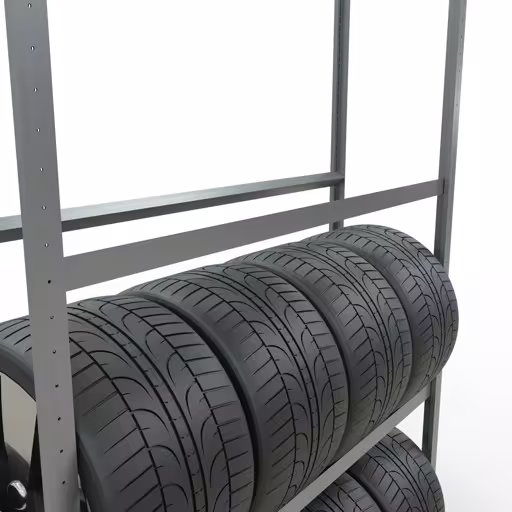 Immagine del prodotto n. 11 dell'articolo Scaffale base, scaffale per ruote/pneumatici, 2750 x 1500 x 400 mm, zincato, 4 livelli di stoccaggio con carico dello scomparto di 150 kg per livello Figura n. 11 dell'articolo scaffale base, scaffale per ruote/pneumatici, 2750 x 1500 x 400 mm, zincato, 4 livelli di stoccaggio dal gruppo di prodotti scaffali della marca Schulte Lagertechnik