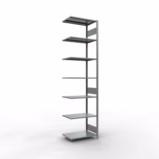 Immagine aggiuntiva dell'articolo Scaffale aggiuntivo, scaffale a scaffale, sistema a innesto MULTIplus150, 3000 x 750 x 500 mm (AxLxP), 7 ripiani, barre longitudinali, zincato da scaffale aggiuntivo