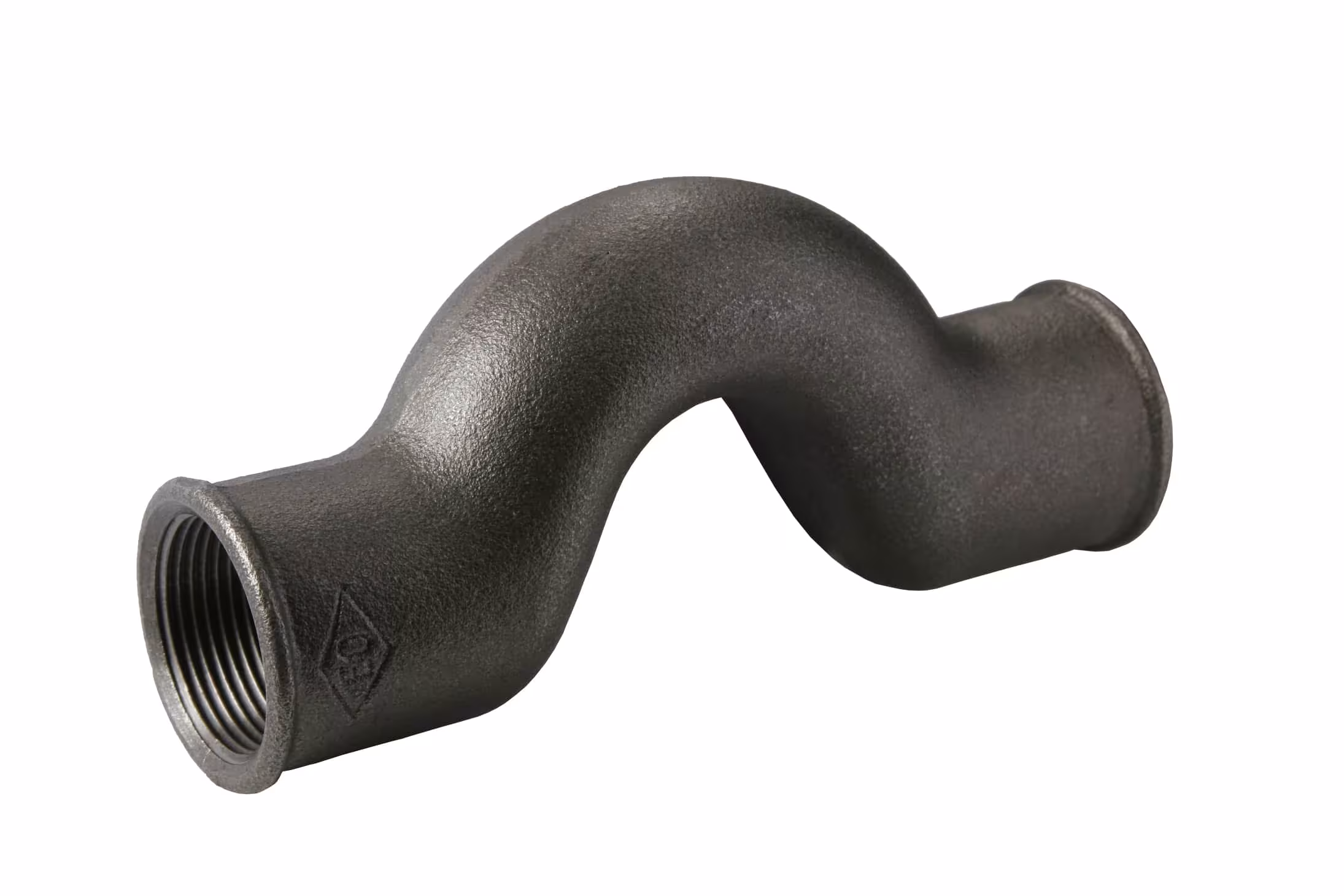 Arco di salto N.85 interno/interno da 1" pollici in ghisa malleabile, nero di Atusa Gomito in ghisa malleabile ATUSA n. 85 I/I, raccordi in ghisa malleabile, articolo n. 08501005