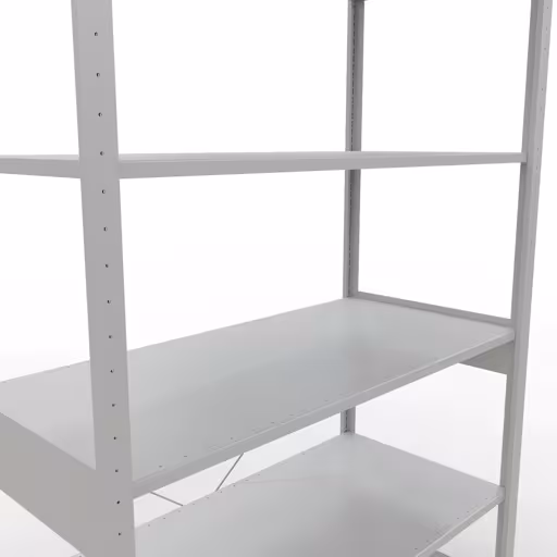 Étagère de base du système enfichable 2500x1300x600 mm, type 150 kg, gris clair de Schulte Lagertechnik de la catégorie du système enfichable