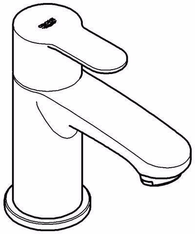 GROHE Robinet sur pied Eurostyle C 23039_2 XS-Size chrome