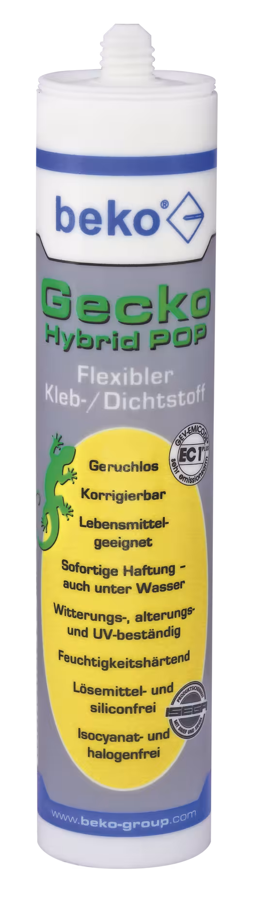 Gecko Hybrid POP 310 ml Colle/mastic GRAUBRAUN de la catégorie Colles PU et colles hybrides avec réf. 245 310 6