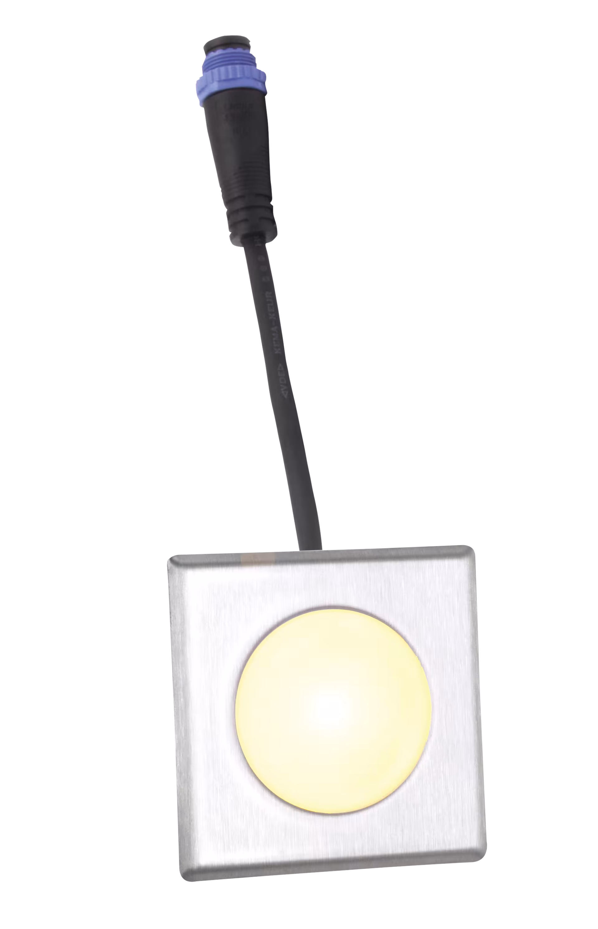 TerraLight Single Spot quadrato 60 x 60 mm, acciaio inossidabile V4A spazzolato, bianco caldo della categoria Illuminazione per terrazze con articolo n. 505 70 103