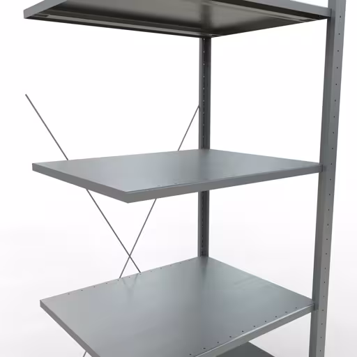 Scaffali componibili, scaffali, sistema a innesto MULTIplus150, 2000 x 750 x 600 mm (AxLxP), 5 ripiani, traversa, zincato della marca Schulte Lagertechnik della gamma dei sistemi a innesto