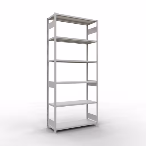 Figure n° 12 de l'article étagère de base, système d'étagères enfichables MULTIplus250, 3000 x 1300 x 500 mm, 7 étagères, RAL 7035 gris clair du groupe de produits système enfichable de Schulte Lagertechnik