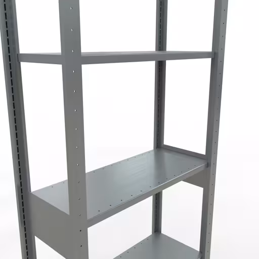 Immagine aggiuntiva dell'articolo Scaffale base, scaffale, sistema a innesto MULTIplus150, 2500 x 750 x 300 mm (AxLxP), 6 ripiani, barre longitudinali, zincato dal ripiano base