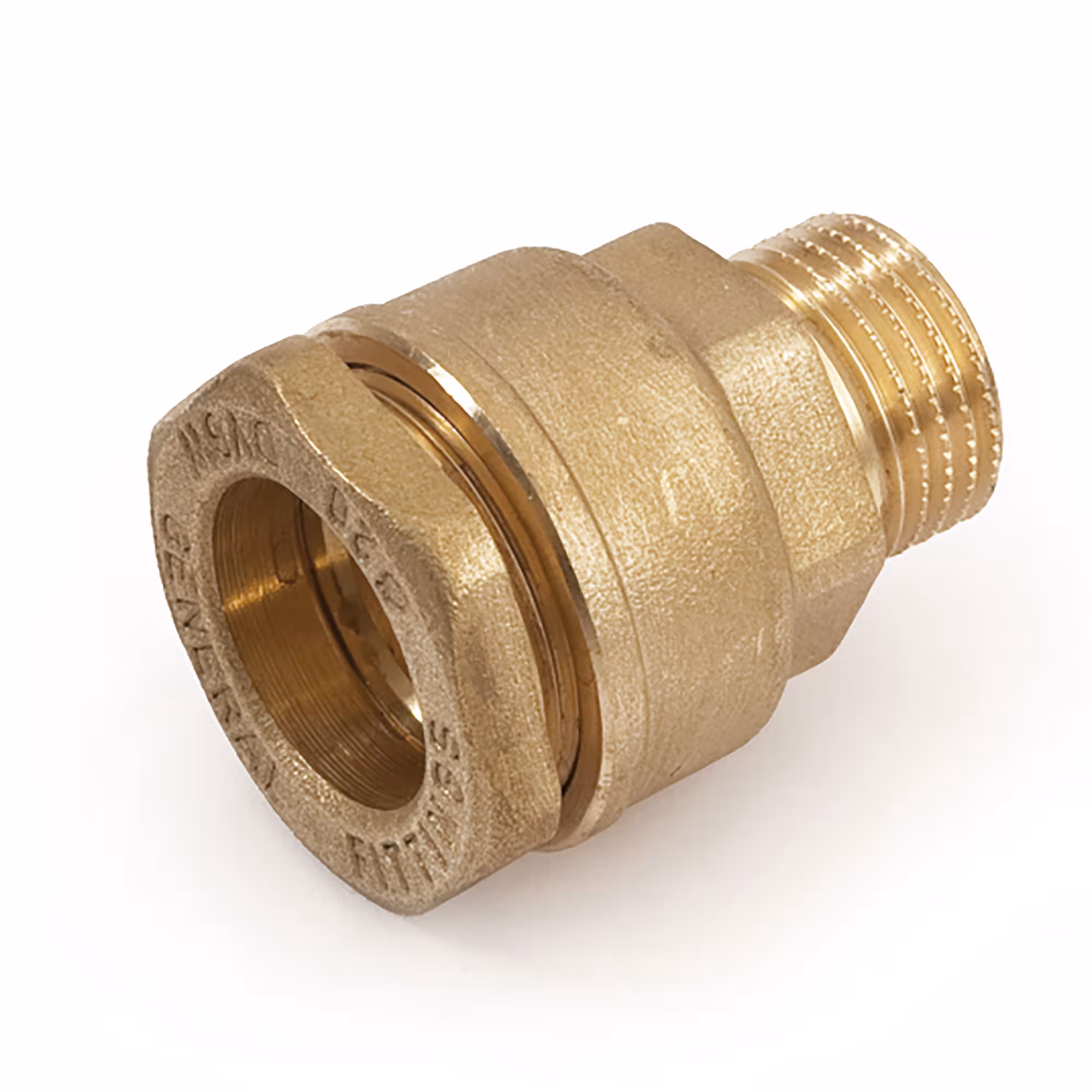 PE-Übergang Messing 25mm x 3/4" AG von der Marke General Fittings Übergänge von PE-Rohr auf Aussengewinde Typ Größe: 25 mm aus der Kategorie PE Rohr Messing Fittings mit der Artikelnr. 480001H052500A