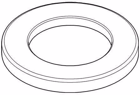 GROHE Plaque de base 48165 pour mitigeurs monotrou lavabo/bidet chromé