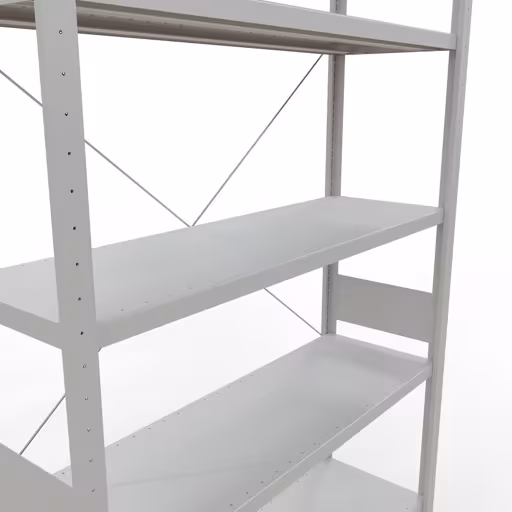 Scaffale base con sistema a innesto 3000x1300x400 mm, tipo 250 kg, grigio chiaro della marca Schulte Lagertechnik dalla gamma di prodotti Sistema a innesto