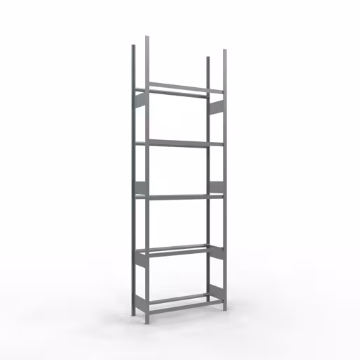 Rayonnage de base, rayonnage pour roues/pneus, 3500 x 1150 x 400 mm, galvanisé, 5 niveaux de stockage avec une charge de compartiment de 150 kg par niveau de Schulte Lagertechnik Étagère de base, étagère pour roues/pneus, 3500 x 1150 x 400 mm, galvanisée, 5 niveaux de rangement avec 150 kg de charge de compartiment par niveau, stockage de pièces automobiles, réf. 20764