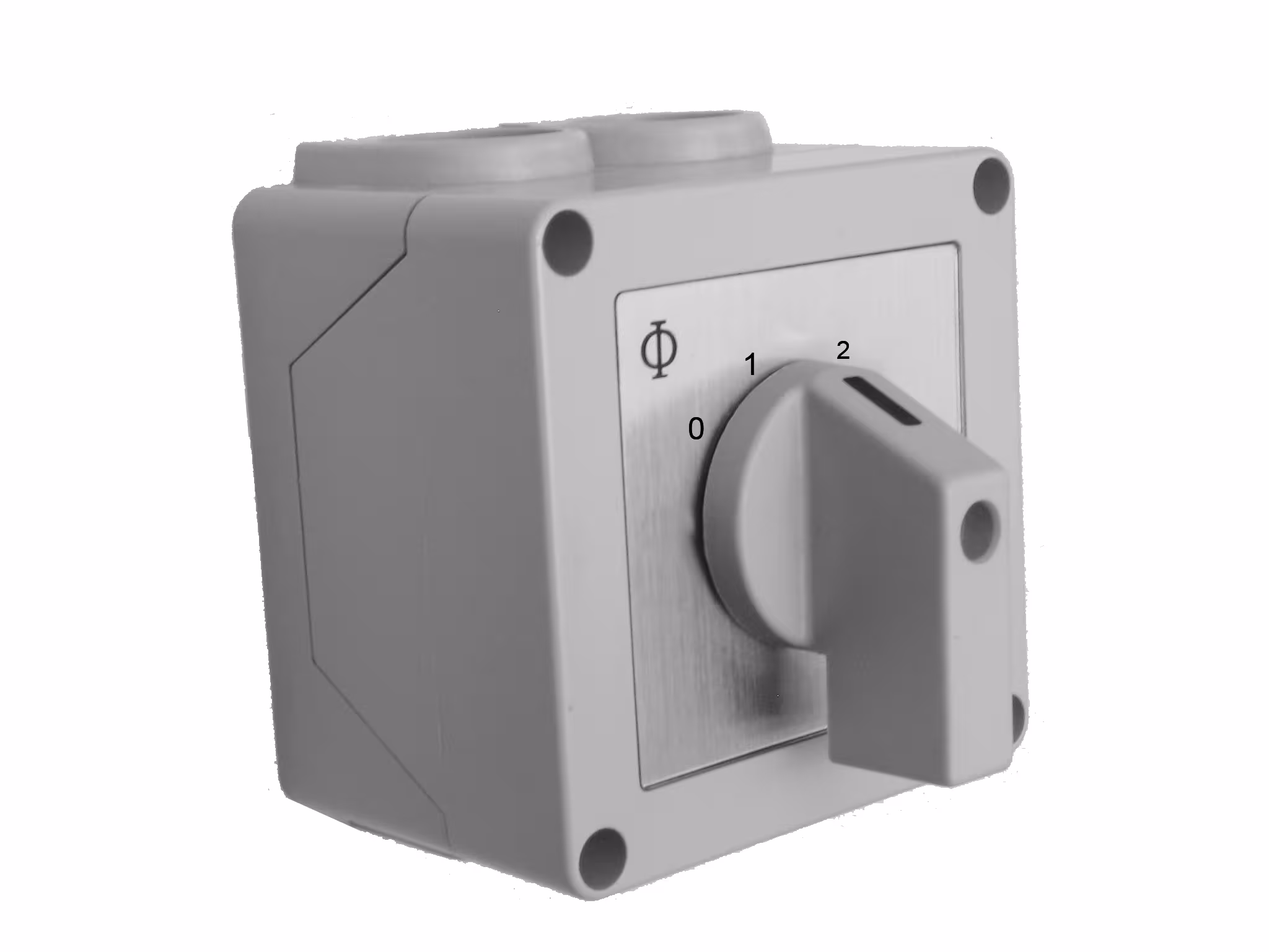 Interruttore manuale a gradini, 0-1-2-3, 230 volt 20A, IP42, montaggio su superficie di Schultze Interruttore manuale a gradini, 0-1-2-3, 230 volt 20A, IP42, montaggio su superficie, termostati, articolo n. 1-S123