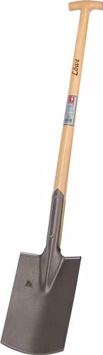 Vanga da costruzione LÖWE 285x185/180mm misura 2 forma da giardiniere con protezione per il piede e manico a T in frassino della categoria pale e vanghe con codice articolo 4000818492