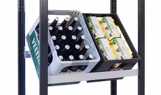 Ripiano aggiuntivo per scaffale per casse di bevande, 750 x 300, argento di Schulte Lagertechnik dalla categoria Scaffali