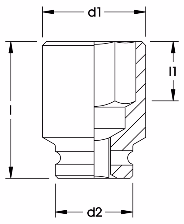 Bussola per avvitatore a impulsi 3/4", 6 punti, ELORA-791 A della marca ELORA della categoria Bussole per avvitatore a impulsi 3/4"