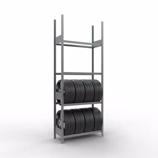 Figura n. 11 dell'articolo Scaffale base, portaruote/pneumatici, 2750 x 1050 x 400 mm, zincato, 4 livelli di stoccaggio del gruppo di prodotti Scaffali della marca Schulte Lagertechnik