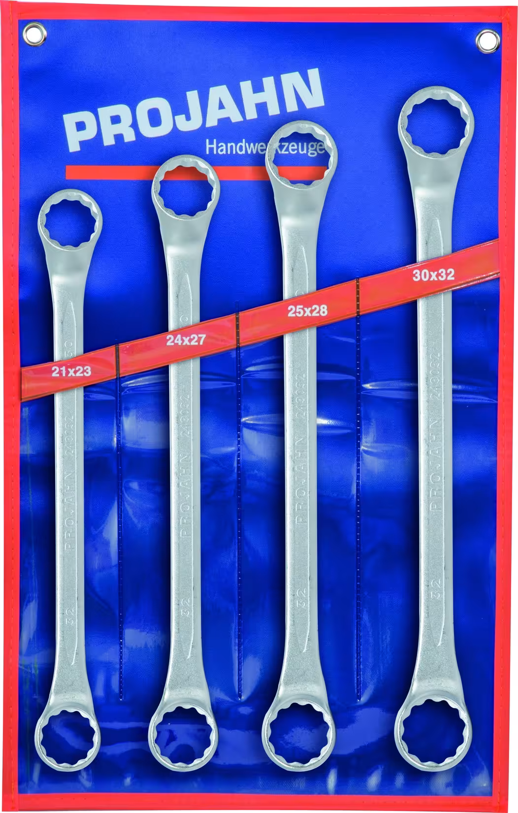 Set chiavi doppio anello 4 pezzi 21 x 23 - 24 x 27 - 25 x 28 - 30 x 32 mm della PROJAHN con l'articolo n. 4403