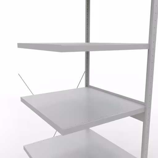 Figura n. 9 dell'articolo scaffale aggiuntivo, scaffale a scaffale, sistema a innesto MULTIplus250, 2500 x 750 x 800 mm (AxLxP), 6 ripiani, traversa, RAL 7035 grigio chiaro del gruppo di prodotti sistema a innesto della marca Schulte Lagertechnik