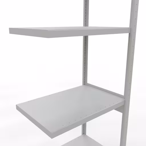 Rayonnage supplémentaire, rayonnage à étagères, système enfichable MULTIplus250, 3000 x 750 x 500 mm, 7 étagères, gris clair RAL 7035 de Schulte Lagertechnik avec le réf. 32857-75-LR