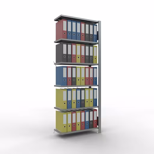 Figura n. 11 dell'articolo scaffali componibili, scaffali per ufficio, sistema a innesto MULTIplus85, 2000 x 750 x 300 mm, 6 ripiani, zincati, del gruppo di prodotti scaffali per ufficio della marca Schulte Lagertechnik