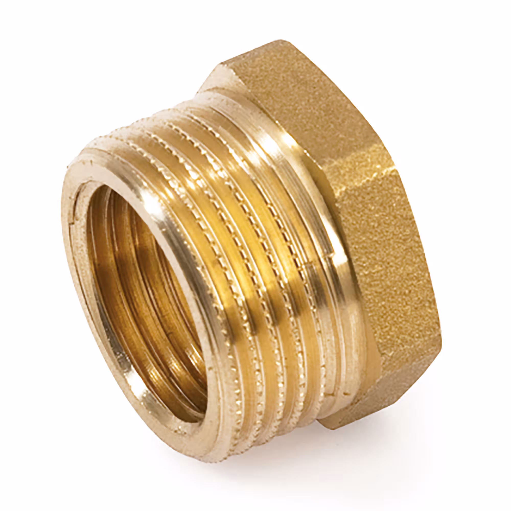 Réducteur 3/8" mâle x 1/4" femelle en laiton de General Fittings Réducteurs du filetage extérieur au filetage intérieur, raccords filetés en laiton, réf. 260044H030200H