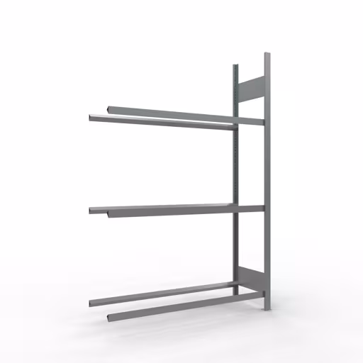 Scaffale aggiuntivo, portaruote/pneumatici, 2000 x 1300 x 400 mm (AxLxP), zincato, 3 livelli di stoccaggio con carico del ripiano di 150 kg per livello, magazzino per ricambi auto, articolo n. 13907