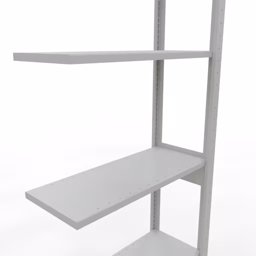 Image du produit n° 12 de l'article étagère complémentaire, étagère à étagères, système enfichable MULTIplus150, 2500 x 750 x 300 mm, 6 étagères, RAL 7035 gris clair de la gamme de produits du système enfichable de Schulte Lagertechnik