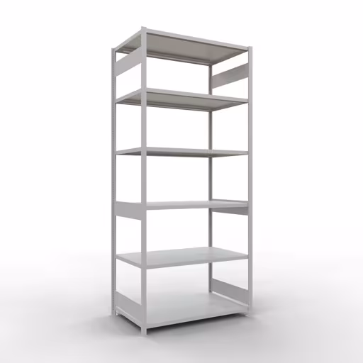 Figure n° 8 de l'article étagère de base, étagère, système enfichable MULTIplus250, 3000 x 1300 x 800 mm, 7 étagères, RAL 7035 gris clair du groupe de produits système enfichable de Schulte Lagertechnik
