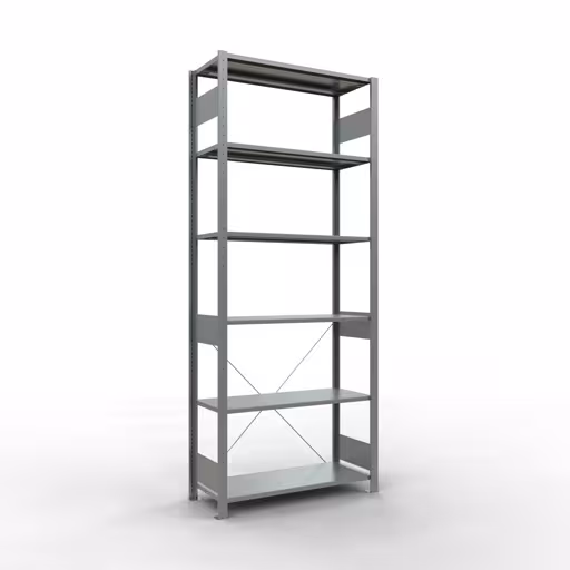 Figure n° 10 de l'article étagère de base, système d'étagères enfichables MULTIplus85, 2500 x 1000 x 400 mm, 6 étagères, galvanisées du groupe de produits système enfichable de la marque Schulte Lagertechnik