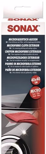 Panno in microfibra rosso L400xW400mm SONAX del marchio Sonax Panno in microfibra rosso, 400 x 400 mm, SONAX, della categoria Panni per la pulizia e la pulizia, Asciugamani, Rotoli di asciugamani, codice articolo 4000347525