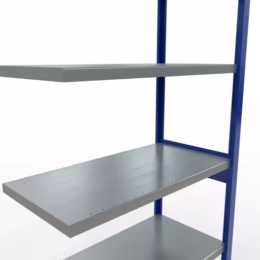 Figure n° 15 de l'article, Étagère MULTIplus330 système enfichable, 2500 x 1000 x 500 mm, 6 étagères, RAL 5010 bleu gentiane/galvanisé du groupe de produits système enfichable de Schulte Lagertechnik