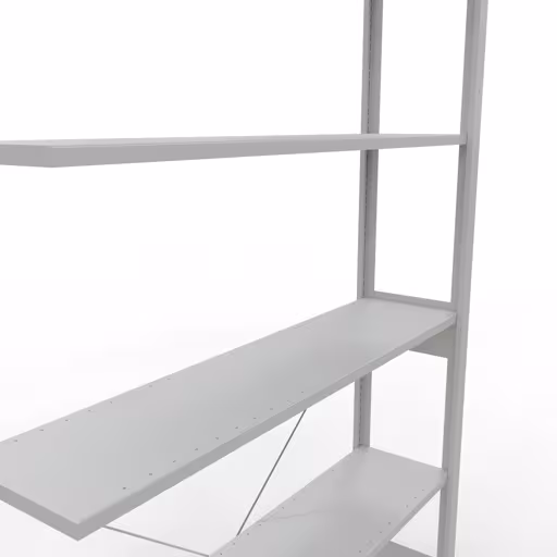 Ripiano aggiuntivo con sistema a innesto 2500x1300x300 mm, tipo 150 kg, grigio chiaro di Schulte Lagertechnik con l'articolo n. 32636-130